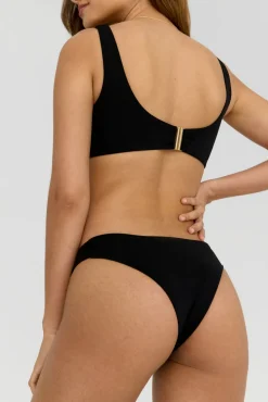 TALA Swimwear*Aphrodite Plunge Neck Ring Bikini Top - Shadow