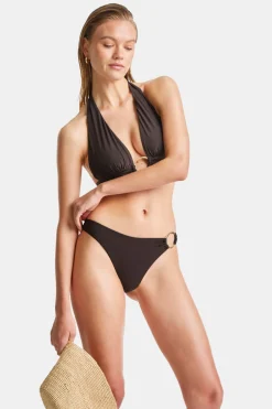 TALA Swimwear*Asymmetric Gold Ring Bikini Bottom -