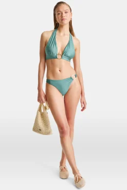 TALA Swimwear*Asymmetric Gold Ring Bikini Bottom -