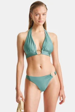 TALA Swimwear*Asymmetric Gold Ring Bikini Bottom -