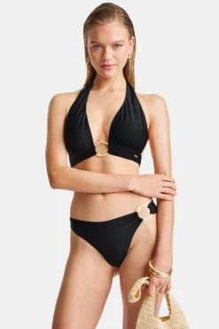 TALA Swimwear*Asymmetric Gold Ring Bikini Bottom -