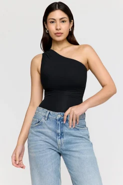 TALA Bodysuits|Tops*365 Asymmetric Ruched Side Bodysuit -