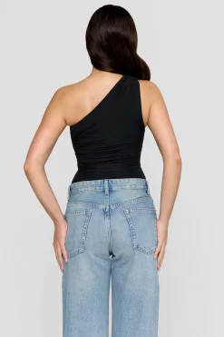TALA Bodysuits|Tops*365 Asymmetric Ruched Side Bodysuit -