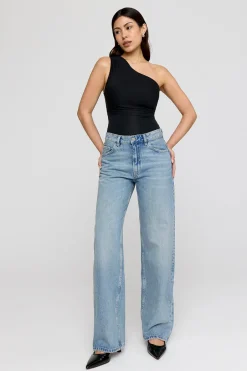 TALA Bodysuits|Tops*365 Asymmetric Ruched Side Bodysuit -