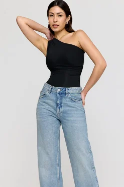 TALA Bodysuits|Tops*365 Asymmetric Ruched Side Bodysuit -