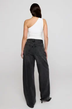TALA Bodysuits|Tops*365 Asymmetric Ruched Side Bodysuit -