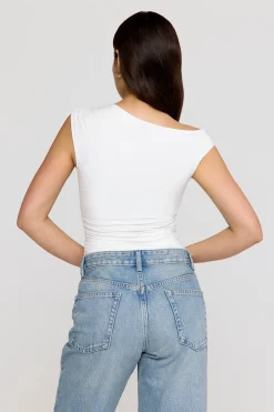 TALA Tops|The Bridal Edit*365 Asymmetric Ruched Side Top -