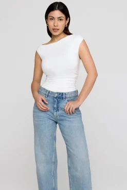 TALA Tops|The Bridal Edit*365 Asymmetric Ruched Side Top -
