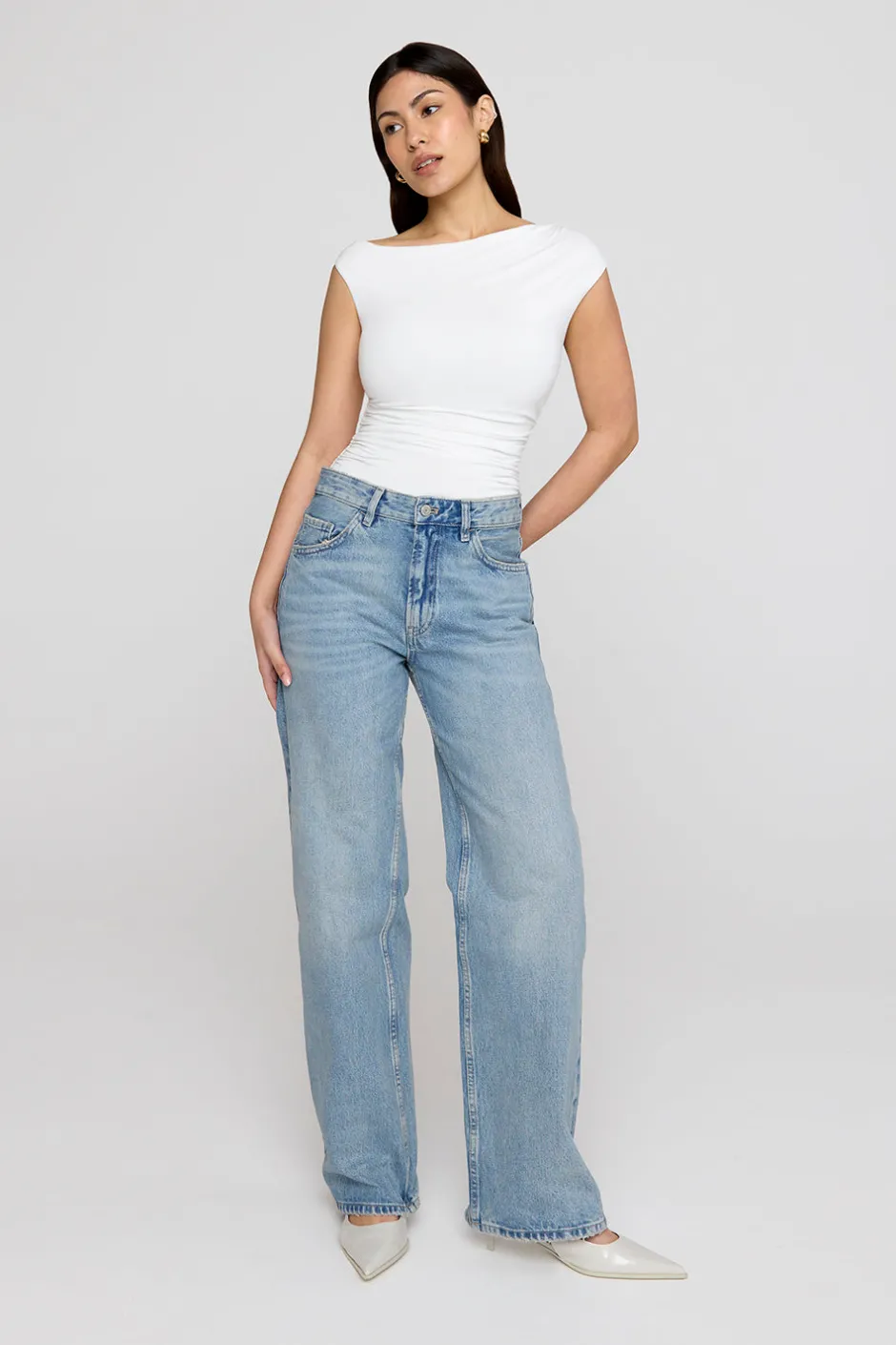 TALA Tops|The Bridal Edit*365 Asymmetric Ruched Side Top -