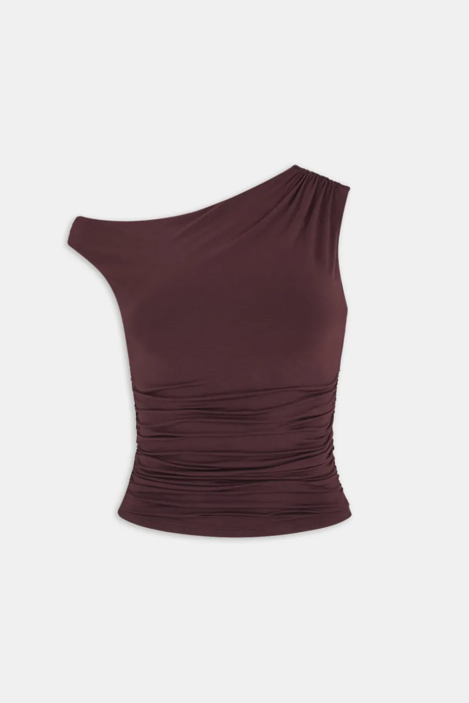 TALA Tops*365 Asymmetric Ruched Side Top -