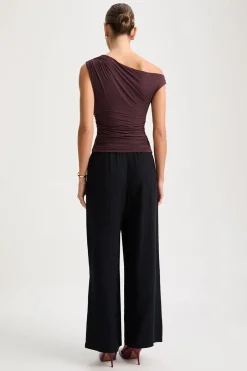 TALA Tops*365 Asymmetric Ruched Side Top -