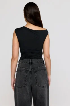 TALA Tops*365 Asymmetric Ruched Side Top -