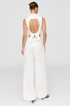 TALA Trousers|The Bridal Edit*Athens Linen Blend Tailored Wide Leg Trousers -