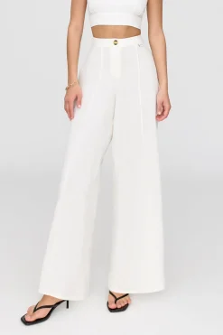 TALA Trousers|The Bridal Edit*Athens Linen Blend Tailored Wide Leg Trousers -
