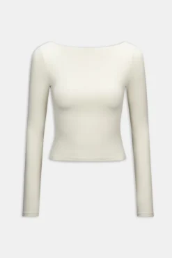 TALA Tops*365 Boat Neck Long Sleeve Top -