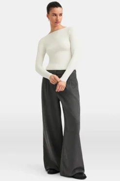 TALA Tops*365 Boat Neck Long Sleeve Top -