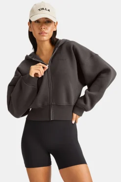 TALA Loungewear|Hoodies / Sweats*Cocoon Zip Through Hoodie - Americano