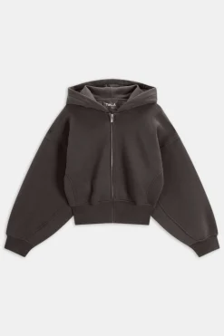 TALA Loungewear|Hoodies / Sweats*Cocoon Zip Through Hoodie - Americano