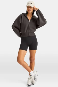 TALA Loungewear|Hoodies / Sweats*Cocoon Zip Through Hoodie - Americano