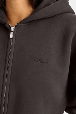 TALA Loungewear|Hoodies / Sweats*Cocoon Zip Through Hoodie - Americano