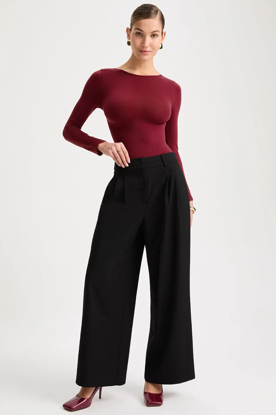 TALA Bodysuits|Tops*365 Contour Long Sleeve Shaping Bodysuit -