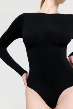 TALA Bodysuits|Tops*365 Contour Long Sleeve Shaping Bodysuit - Shadow