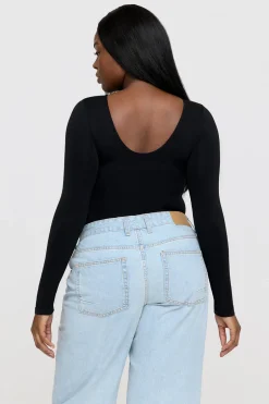 TALA Bodysuits|Tops*365 Contour Long Sleeve Shaping Bodysuit - Shadow