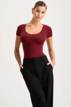 TALA Bodysuits|Tops*365 Contour Short Sleeve Shaping Bodysuit -