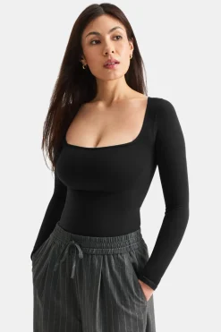 TALA Tops|Bodysuits*365 Contour Square Neck Bodysuit -