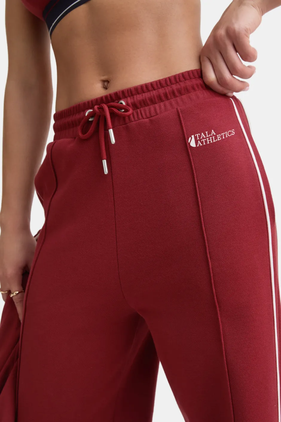 TALA Trousers|Joggers*Contrast Piping Track Pant -