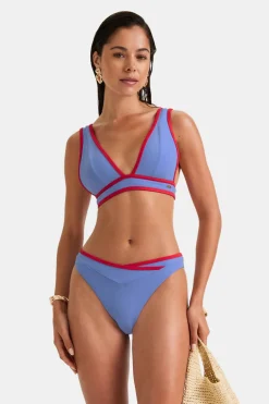 TALA Swimwear*Contrast Plunge Bikini Top -