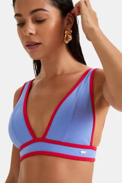 TALA Swimwear*Contrast Plunge Bikini Top -