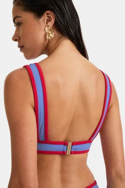 TALA Swimwear*Contrast Plunge Bikini Top -