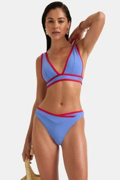 TALA Swimwear*Contrast Plunge Bikini Top -