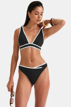TALA Swimwear*Contrast Plunge Bikini Top -