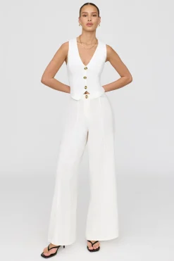TALA The Bridal Edit*Cyprus Linen Blend Tailored Waistcoat -
