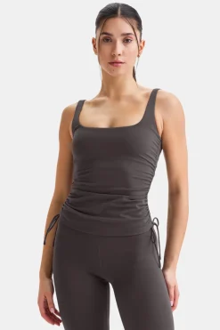 TALA Coffee Dates|Yoga / Pilates*DayFlex Adjustable Side Tie Vest - Cool Espresso