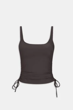 TALA Coffee Dates|Yoga / Pilates*DayFlex Adjustable Side Tie Vest - Cool Espresso