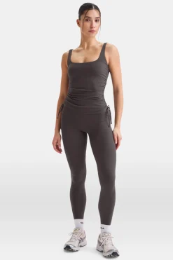 TALA Coffee Dates|Yoga / Pilates*DayFlex Adjustable Side Tie Vest - Cool Espresso