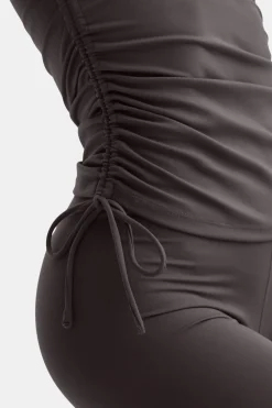 TALA Coffee Dates|Yoga / Pilates*DayFlex Adjustable Side Tie Vest - Cool Espresso