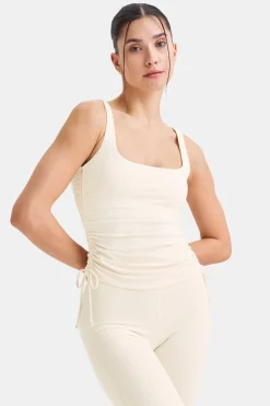 TALA Coffee Dates|Yoga / Pilates*DayFlex Adjustable Side Tie Vest - Buttermilk