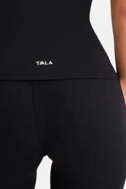 TALA Coffee Dates|Yoga / Pilates*DayFlex Built-In Support Essential Square Neck Vest - Shadow