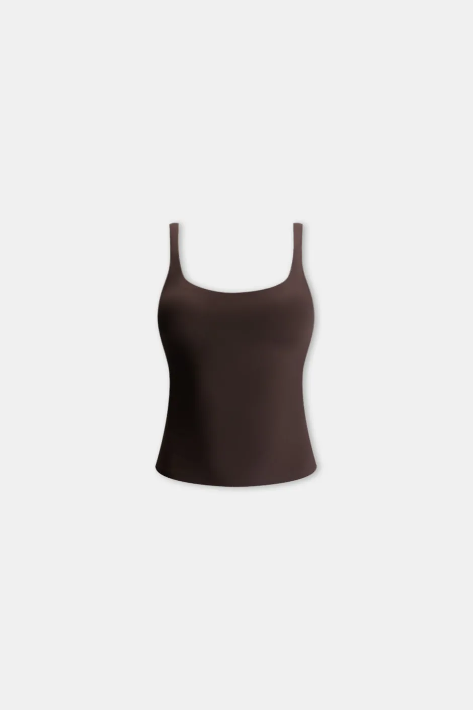 TALA Coffee Dates|Yoga / Pilates*DayFlex Built-In Support Essential Square Neck Vest - Americano