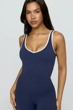 TALA Coffee Dates|Yoga / Pilates*DayFlex Built-In Support Plunge Neck Vest -