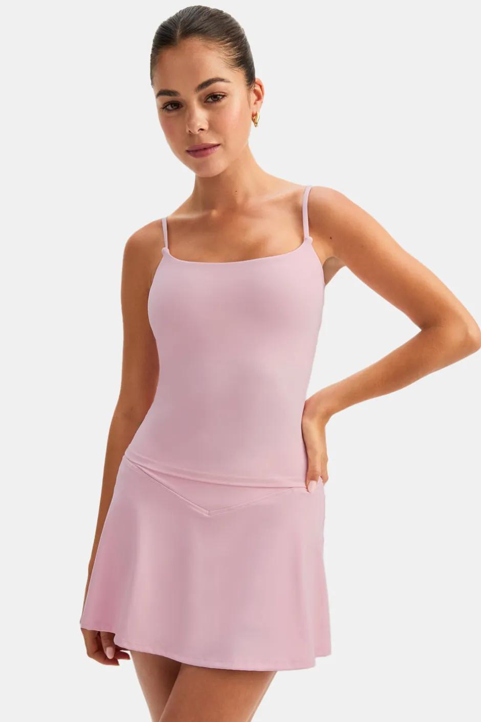 TALA Coffee Dates|Yoga / Pilates*DayFlex Built-In Support Spaghetti Strap Full Length Cami Vest -