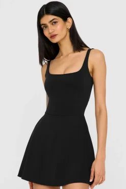 TALA Coffee Dates|Tennis / Padel*DayFlex Built-In Support Square Neck Active Dress - Shadow