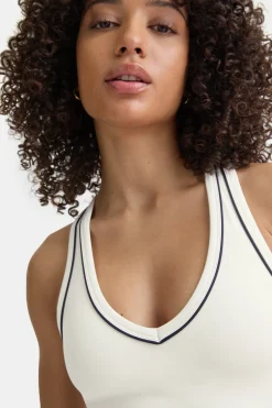 TALA Coffee Dates|Tennis / Padel*DayFlex Built-In Support V Neck Racer Vest -