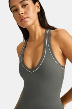 TALA Coffee Dates|Tennis / Padel*DayFlex Built-In Support V Neck Racer Vest -