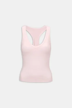 TALA Coffee Dates|Tennis / Padel*DayFlex Built-In Support V Neck Racer Vest - Ballet Slipper