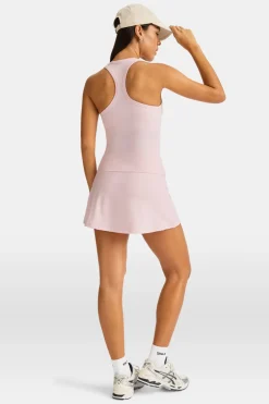 TALA Coffee Dates|Tennis / Padel*DayFlex Built-In Support V Neck Racer Vest - Ballet Slipper